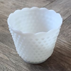 Vintage Fire King Milk Glass Pot